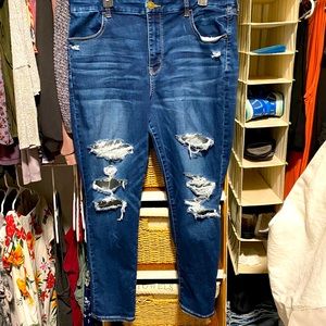 AE curvy super high rise jegging